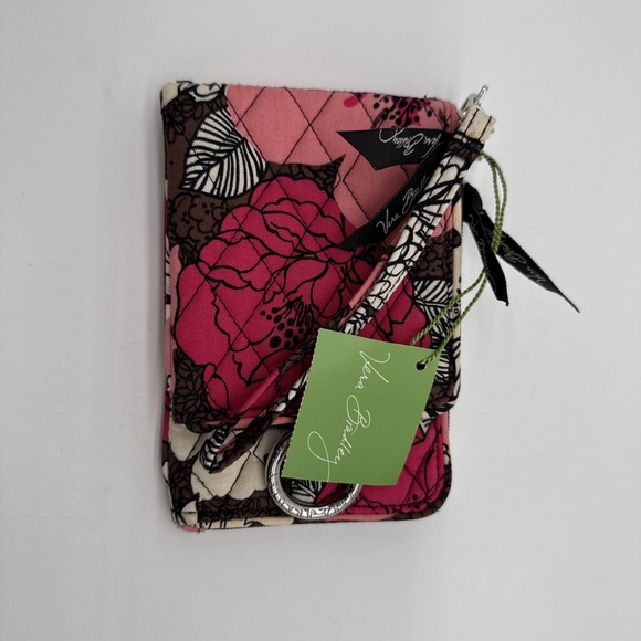 Vera Bradley Mocha Rouge Double ID Wristlet Wallet - Picture 9 of 9